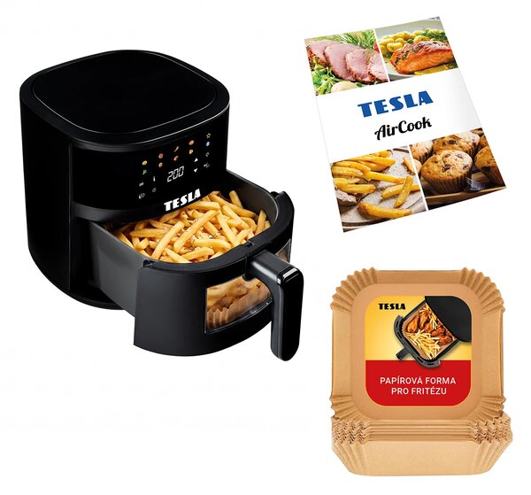 TESLA AirCook Q45 Pro - multifunkční digitální horkovzdušná fritéza