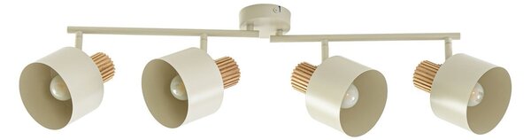 Stropní Lampa Lindby, Lenja, stmívatelné, Béžová, Obývací pokoj, Kov, Moderní