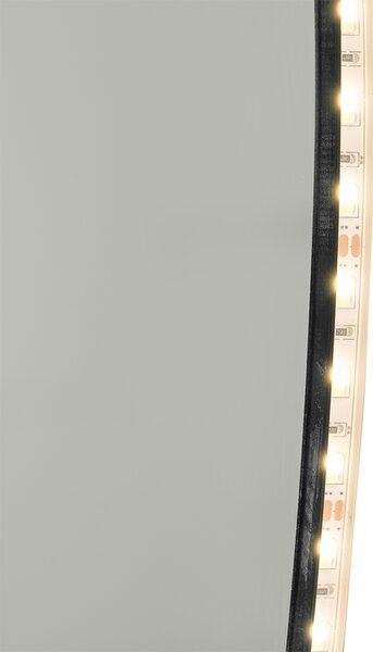 Koupelnové zrcadlo 80 cm vč. LED 3-krokové stmívatelné s dotykem - Biba