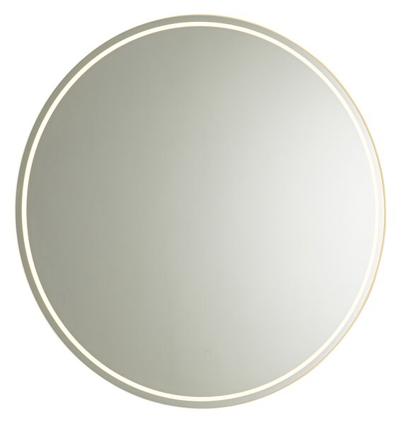 Moderní koupelnové zrcadlo 80 cm včetně LED stmívatelné - Sebas