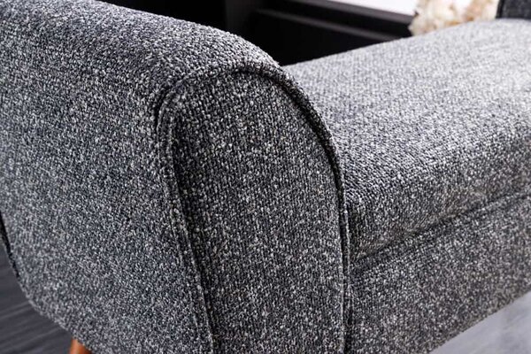 Designová lavice Dafina 90 cm antracitová