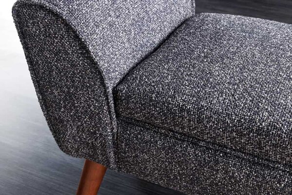 Designová lavice Dafina 90 cm antracitová