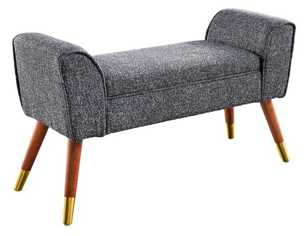 Designová lavice Dafina 90 cm antracitová