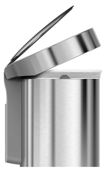 Bezdotykový odpadkový koš z nerezové oceli 45 l - simplehuman