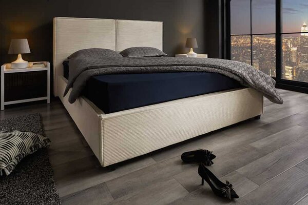 Designová postel Cocoon 180 x 200 cm krémová