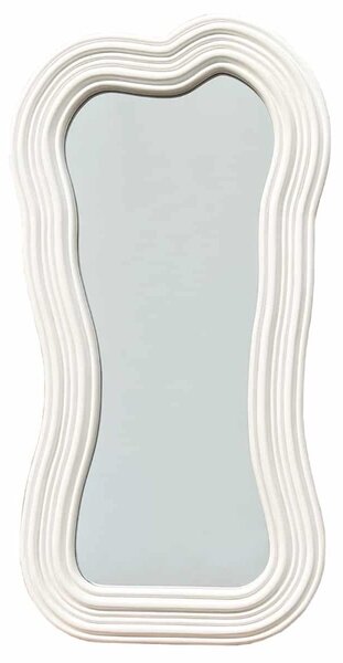 Designové nástěnné zrcadlo Mahealani 100 cm bílé