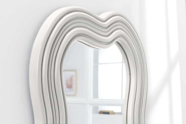 Designové nástěnné zrcadlo Mahealani 100 cm bílé