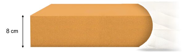 Vrchní matrace Visco z paměťové pěny Aurum 80x200 - 8 cm
