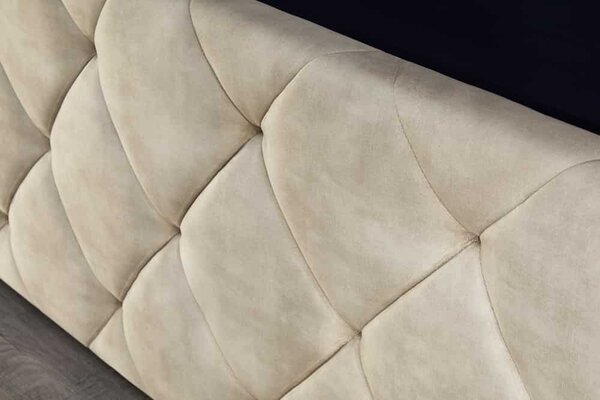 Designová postel LYSIA 180 x 200 cm krémová