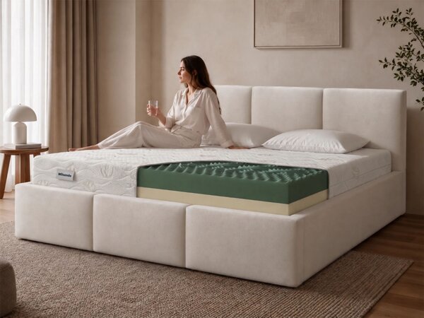 Pěnová masážní matrace Relax 90x200x17 - potah Gold