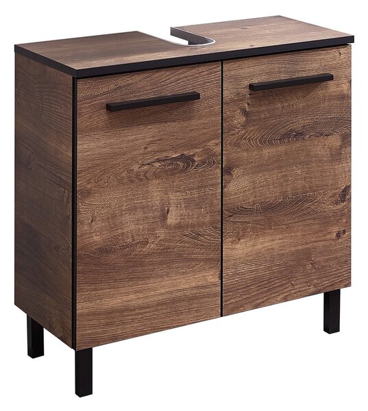 Hnědá skříňka pod umyvadlo v dekoru dubu 60x53 cm Set 374 - Pelipal