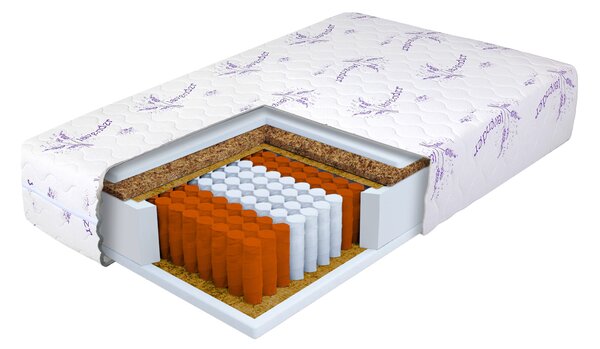 Taštičková matrace s kokosem Dax 90x200x24 - potah Lavender