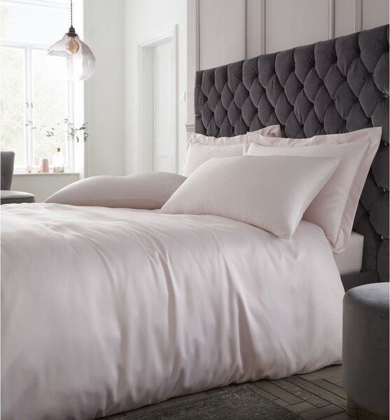 Růžové saténové povlečení na dvoulůžko/prodloužené 230x220 cm Silky Soft – Catherine Lansfield