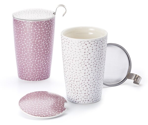 Hrnek na čaj kameny Lilac světlá