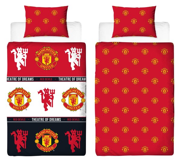 Oboustranné ložní povlečení, 140 x 200 cm, 70 x 90 cm (Manchester United) (100412194003)