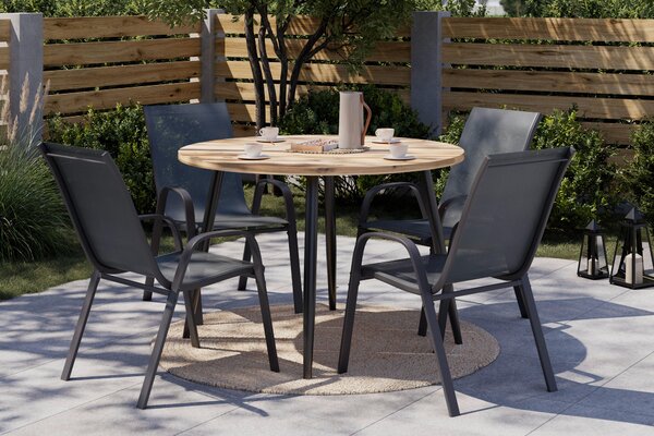 ZAHRADNÍ STŮL, dřevo, kov, 120/120/76 cm Ambia Garden - Online Only zahradní nábytek, Online Only