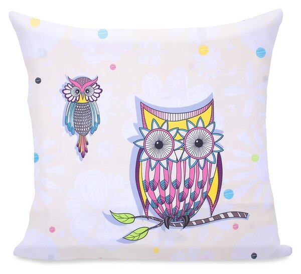 Povlak na polštář Decoking Cute Owls barený