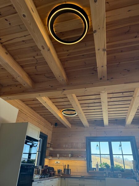 Lodes Designové LED stropní svítidlo Tidal Ø 75 cm, 1x46W Barva: Matná bílá, Teplota světla: 2700K - teplá bílá