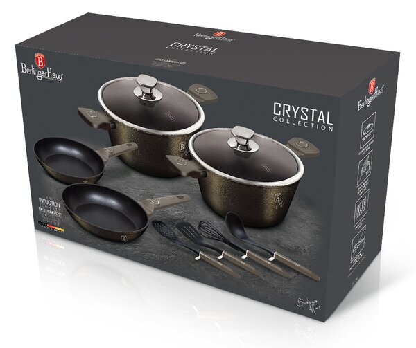 Sada nádobí s titanovým povrchem 10 ks Crystal Collection