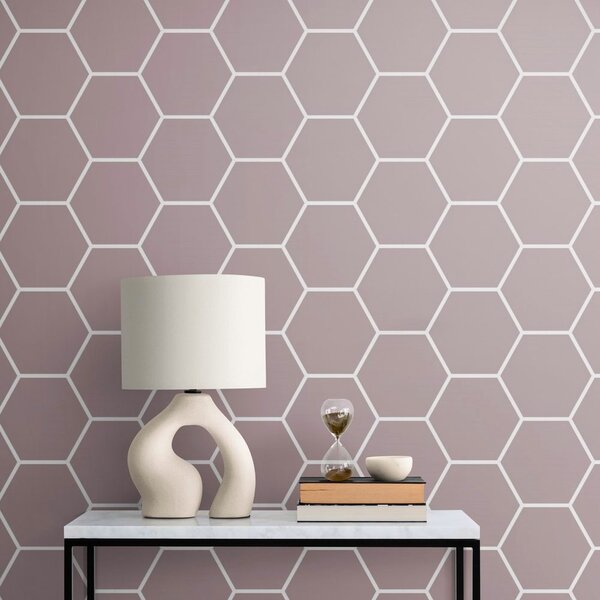 Tapeta moderní hexagon vzor