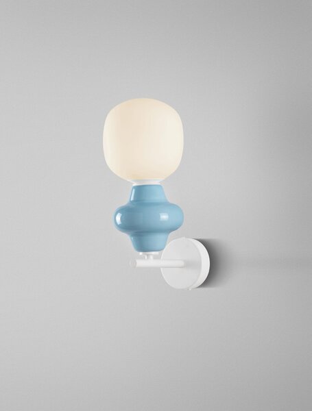 LED modro-bílé nástěnné svítidlo Clio – Modrá