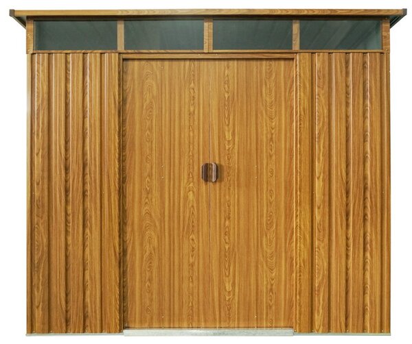 Zahradní domek BestBerg ZDSL-6D / 6,6 m² / 238 x 279 x 203 cm / dekor dřevo/hnědá