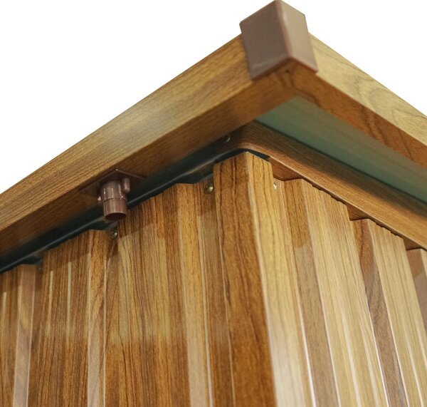 Zahradní domek BestBerg ZDSL-6D / 6,6 m² / 238 x 279 x 203 cm / dekor dřevo/hnědá