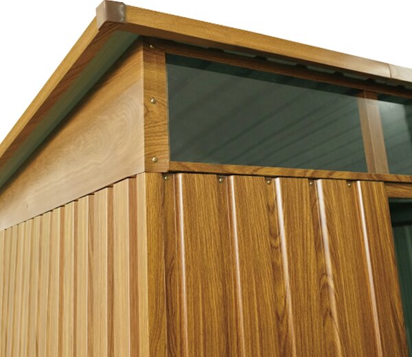 Zahradní domek BestBerg ZDSL-6D / 6,6 m² / 238 x 279 x 203 cm / dekor dřevo/hnědá