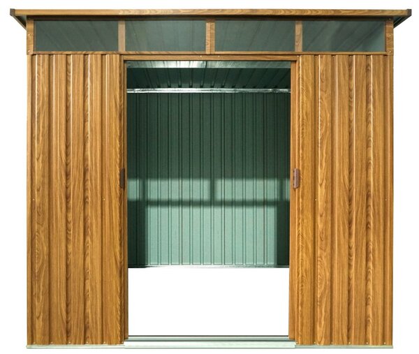 Zahradní domek BestBerg ZDSL-6D / 6,6 m² / 238 x 279 x 203 cm / dekor dřevo/hnědá