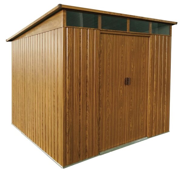 Zahradní domek BestBerg ZDSL-6D / 6,6 m² / 238 x 279 x 203 cm / dekor dřevo/hnědá
