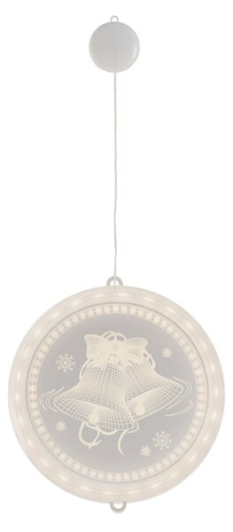 FLHF Vánoční LED dekorace zvonečky, kulatá