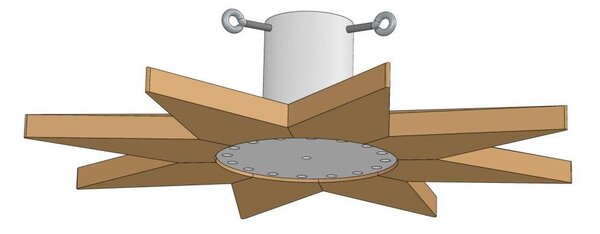 Havlíček truhlářství Stojan na vánoční stromek Omega průměr 50 cm - Dub