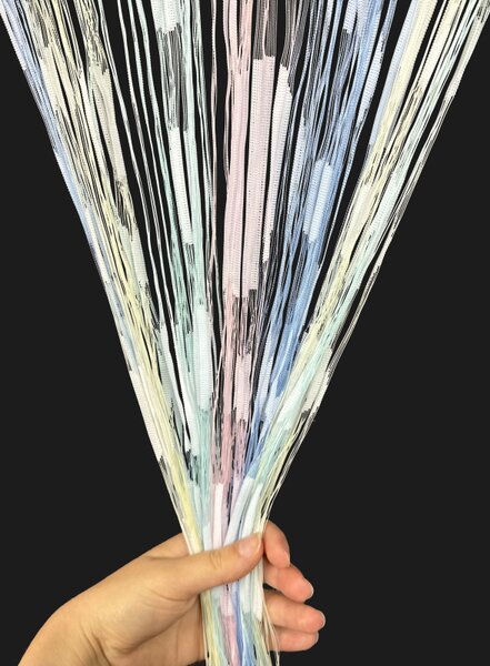 Provázková záclona Ambiance Rainbow 250 × 300 cm