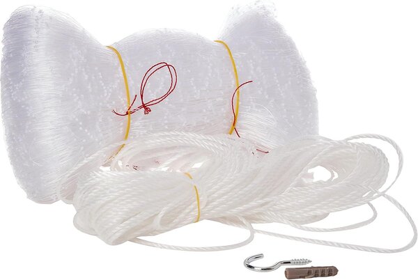 Síťka na balkon pro kočky - průhledná - odolná proti UV záření - 8 x 3 metry - velikost oky: 3 x 3 cm - nylon