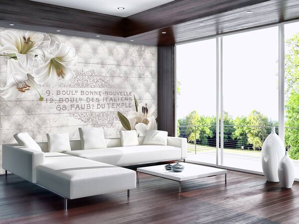 Fototapeta - Lilie a bílá elegance (152,5x104 cm)