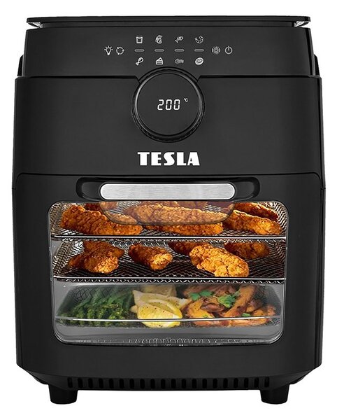 TESLA AirCook & Grill QG800 WiFi - multifunkční digitální horkovzdušná fritéza