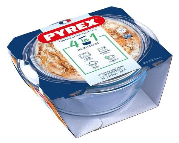 Skleněná zapékací mísa PYREX s víkem 27x23cm/2,3l