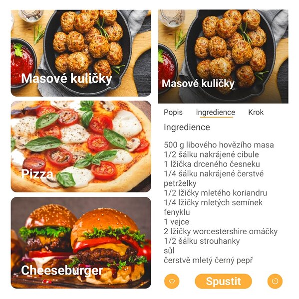 TESLA AirCook & Grill QG800 WiFi - multifunkční digitální horkovzdušná fritéza