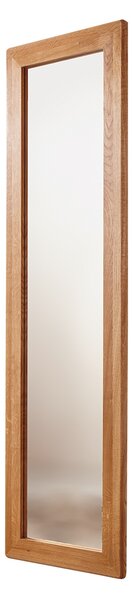 Zrcadlo závěsné dubové Gialo, masiv, 175x50x3 cm