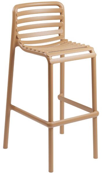 Nardi Světle hnědá plastová zahradní barová židle Doga 75 cm