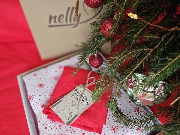 Nelly LEN Super soft - Vánoční vločka povlak na přikrývku Rozměr: 100/135 CM