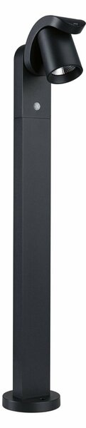 PAULMANN LED stojací svítidlo Cuff pohybové čidlo IP44 782mm 3000K 10W 230V 70° antracit hliník