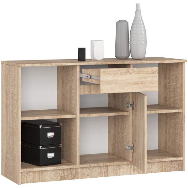 Ak furniture Komoda B-17 120 cm dub sonoma