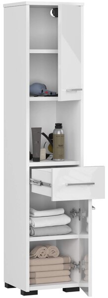 Ak furniture Koupelnová skříňka Fin II 30 cm bílá lesk
