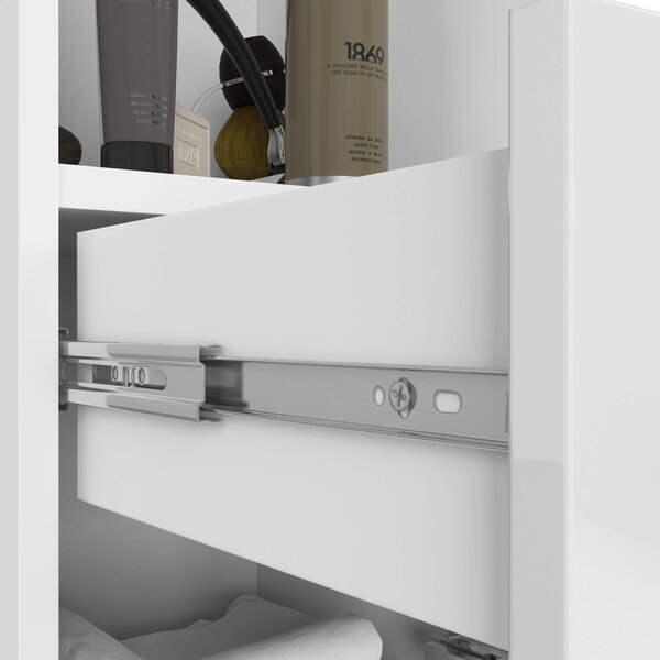 Ak furniture Koupelnová skříňka Fin II 30 cm bílá lesk
