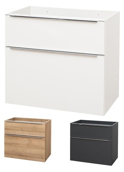 Mereo Mailo, koupelnová skříňka 81 cm, bílá, dub, antracit Mailo, koupelnová skříňka 81cm ,antracit Varianta: Mailo, koupelnová skříňka 81 cm, dub