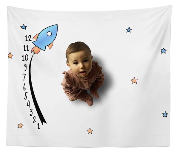Sablio Milníková deka Raketa: 100x100 cm