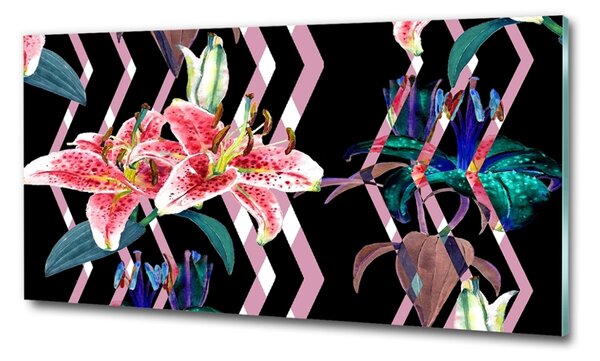 Foto obraz sklo tvrzené Tropická lilie osh-100333021