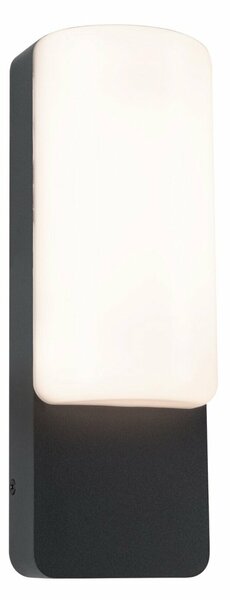 PAULMANN LED venkovní nástěnné svítidlo Bonnie IP44 93x77mm 3000K 8,5W 230V antracit hliník