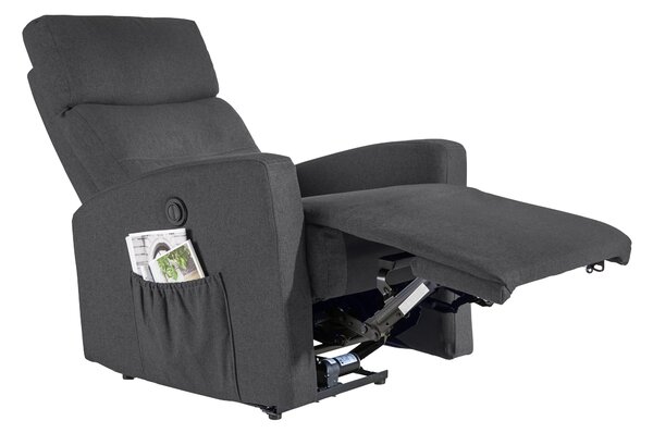 TELEVIZNÍ KŘESLO, kov, textil, antracitová Carryhome - TV křesla